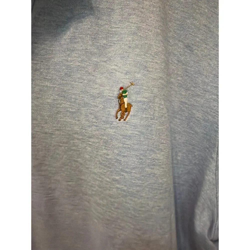Polo Ralph Lauren Blue Polo Shirt Men's Size Large Pima Cotton Soft Golf Preppy